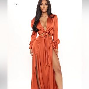 Satin Maxi Dress